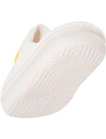 Pantofole mules tessuto a riccioli, suola Bloup Extra bambina Isotoner