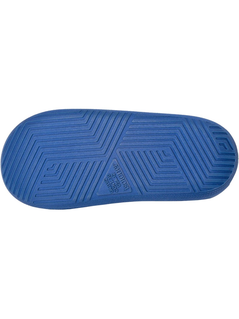 Pantofole mules tessuto a riccioli, suola bloup extra bambino isotoner Blu - Kiabi