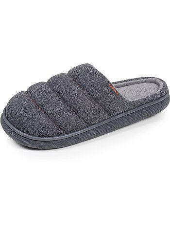 Pantofole mules tessuto in feltro, suola bloup extra uomo isotoner