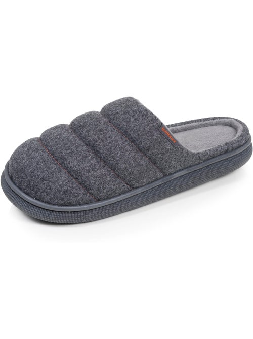 Pantofole mules tessuto in feltro, suola bloup extra uomo isotoner - Kiabi Pantofole mules tessuto in feltro, suola bloup extra uomo isotoner - Kiabi