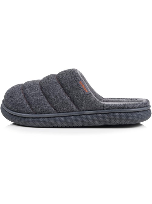 Pantofole mules tessuto in feltro, suola bloup extra uomo isotoner - Kiabi Pantofole mules tessuto in feltro, suola bloup extra uomo isotoner - Kiabi