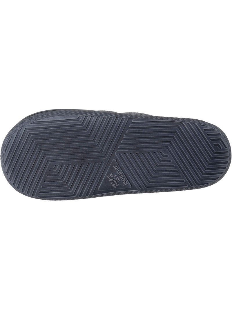 Pantofole mules tessuto in feltro, suola bloup extra uomo isotoner Grigio melangiato - Kiabi