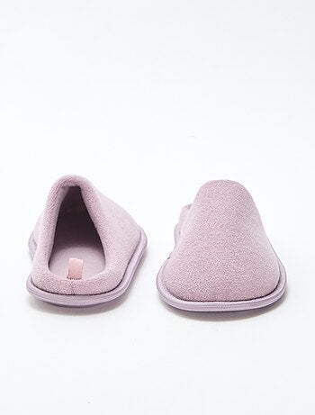 Pantofole mules tinta unita