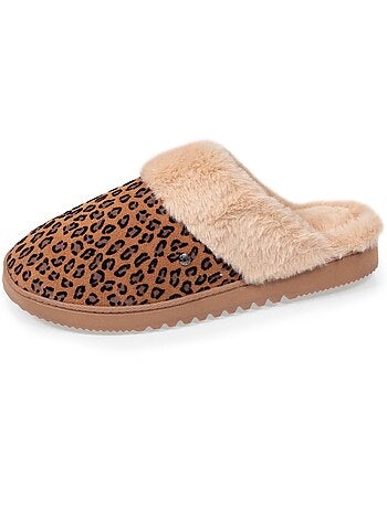 Pantofole mules ultra confortevole, con bordo in donna isotoner