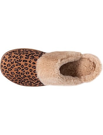 Pantofole mules ultra confortevole, con bordo in donna isotoner