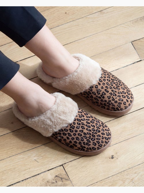 Pantofole mules ultra confortevole, con bordo in donna - Kiabi
