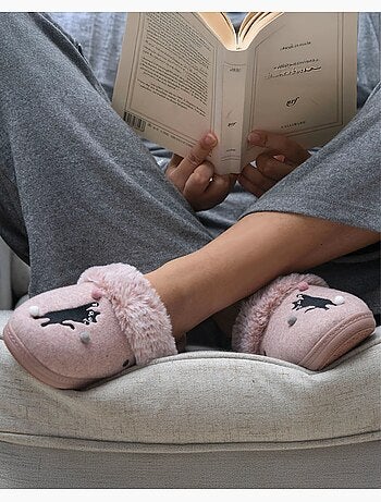 Pantofole mules ultra confortevole e leggero, in schiuma donna isotoner