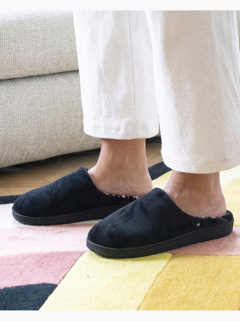 Pantofole mules ultra confortevole e leggero, in schiuma donna Nero Rosa - Kiabi