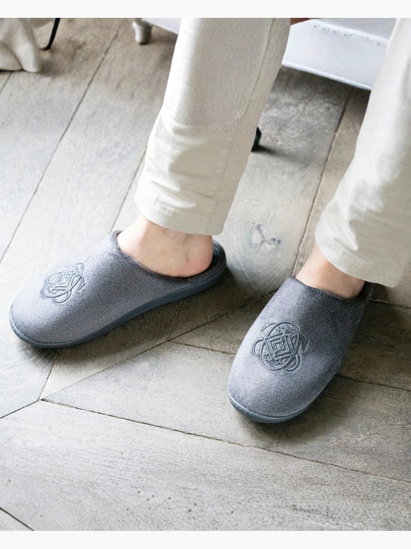 Pantofole mules ultra confortevole e leggero, in schiuma uomo isotoner Grigio melangiato - Kiabi