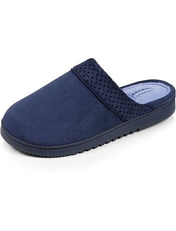 Pantofole mules ultra confortevole, in pelle scamosciata donna Isotoner
