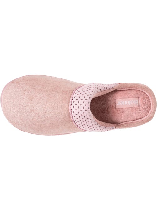 Pantofole mules ultra confortevole, in pelle scamosciata donna Isotoner - Kiabi