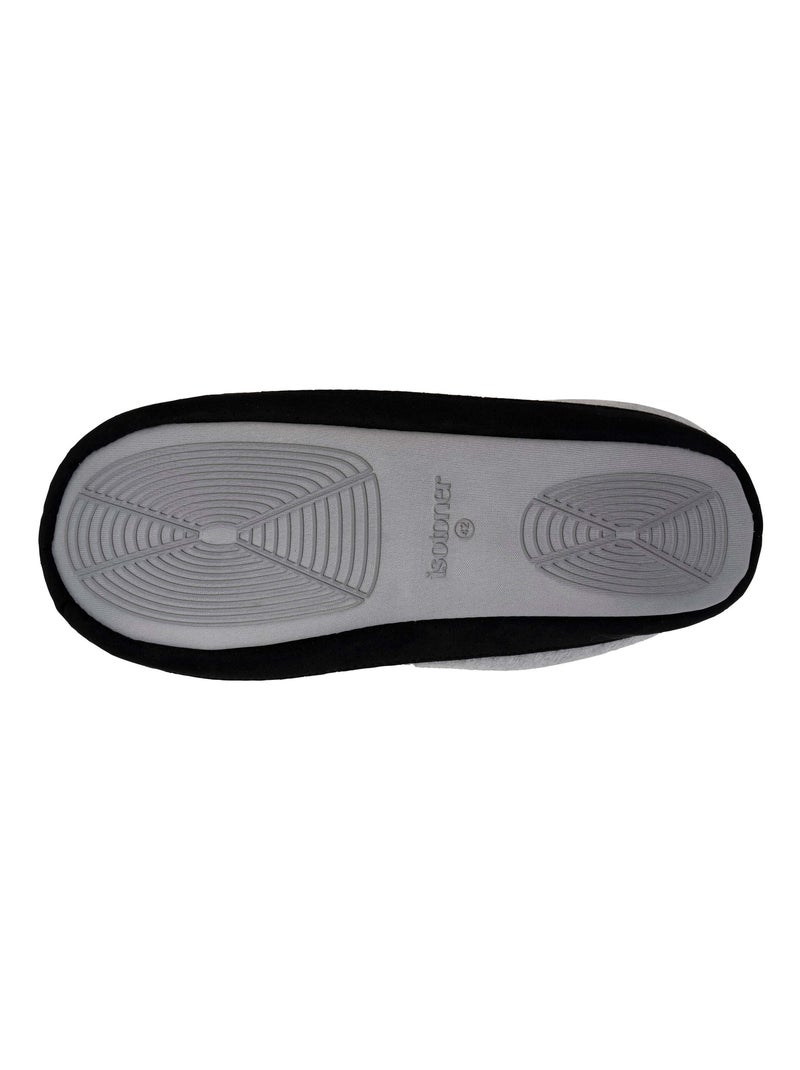 Pantofole mules ultracomodo, con impugnature antiscivolo uomo Isotoner Grigio melangiato - Kiabi