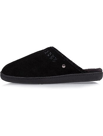 Pantofole mules ultracomodo e leggero, in cotone donna isotoner