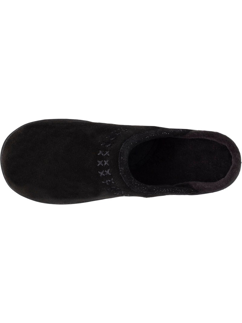 Pantofole mules ultracomodo e leggero, in cotone donna isotoner Nero - Kiabi