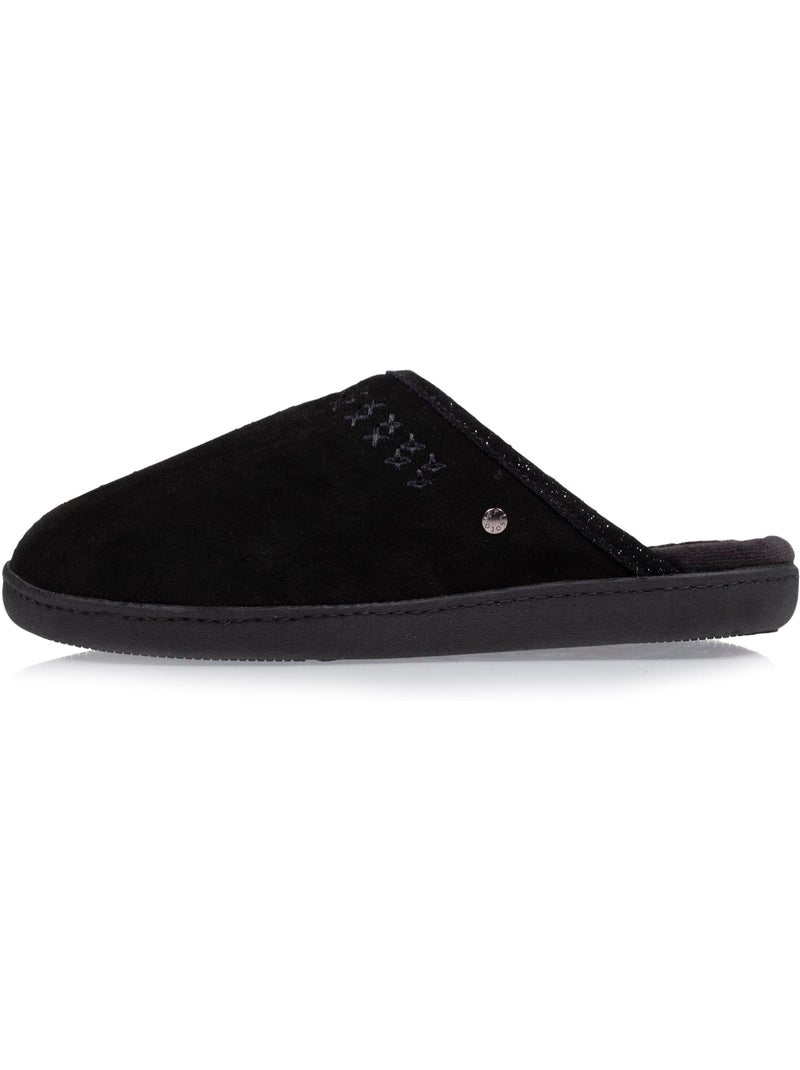 Pantofole mules ultracomodo e leggero, in cotone donna isotoner Nero - Kiabi