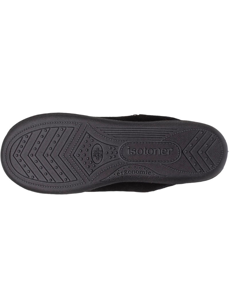 Pantofole mules ultracomodo e leggero, in cotone donna isotoner Nero - Kiabi