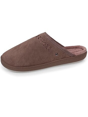 Pantofole mules ultracomodo e leggero, in cotone donna isotoner
