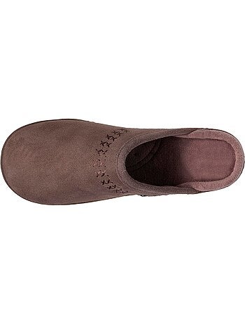 Pantofole mules ultracomodo e leggero, in cotone donna isotoner