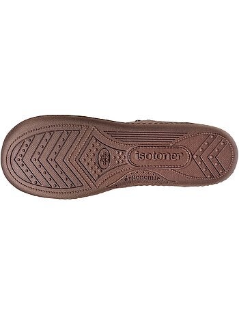 Pantofole mules ultracomodo e leggero, in cotone donna isotoner