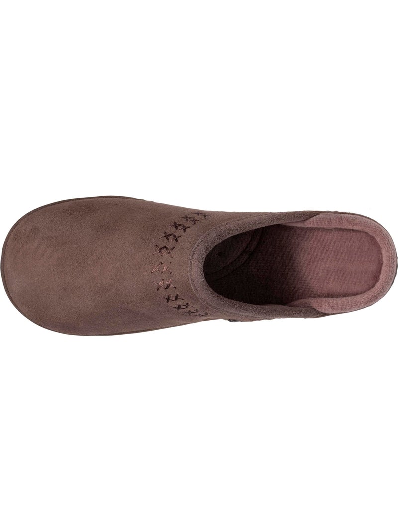 Pantofole mules ultracomodo e leggero, in cotone donna isotoner Tortora - Kiabi