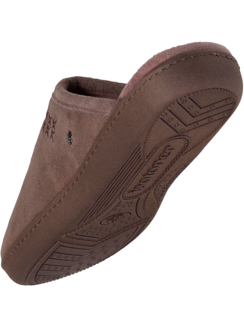 Pantofole mules ultracomodo e leggero, in cotone donna isotoner Tortora - Kiabi