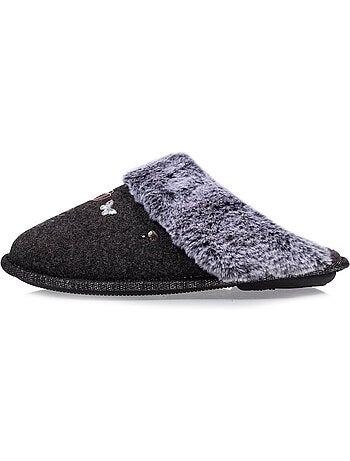 Pantofole mules ultraconfortevole, con bordo in donna isotoner