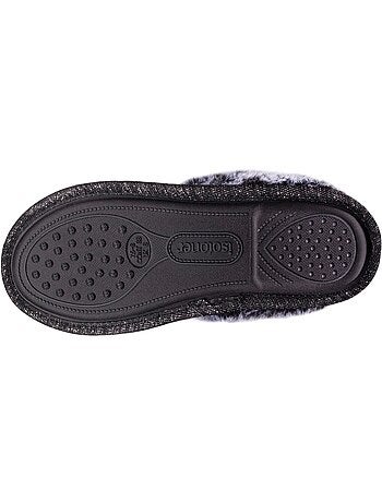 Pantofole mules ultraconfortevole, con bordo in donna isotoner