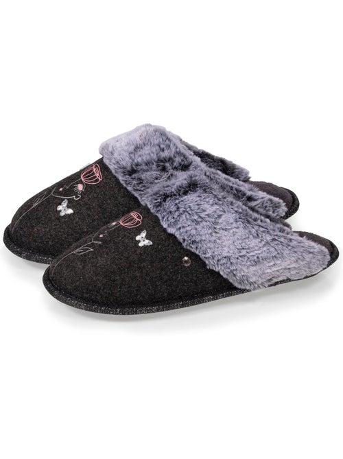 Pantofole mules ultraconfortevole, con bordo in donna isotoner - Kiabi Pantofole mules ultraconfortevole, con bordo in donna isotoner - Kiabi