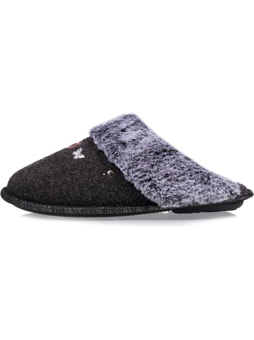 Pantofole mules ultraconfortevole, con bordo in donna isotoner - Kiabi Pantofole mules ultraconfortevole, con bordo in donna isotoner - Kiabi