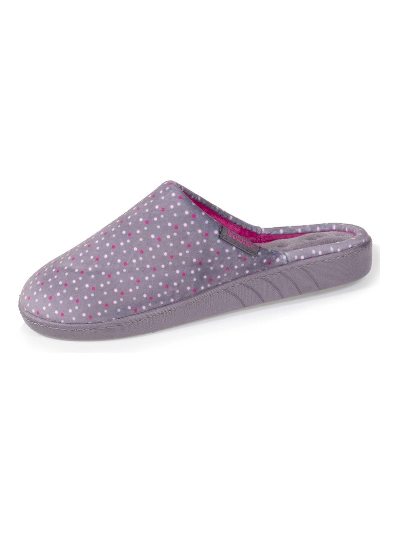 Pantofole mules ultraconfortevole, con soletta in memory donna Isotoner Multicolore - Kiabi