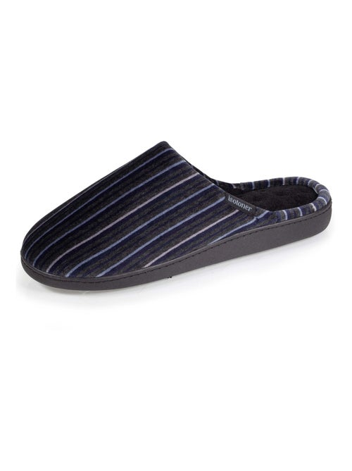 Pantofole mules ultraconfortevole, con soletta in memory uomo Isotoner - Kiabi