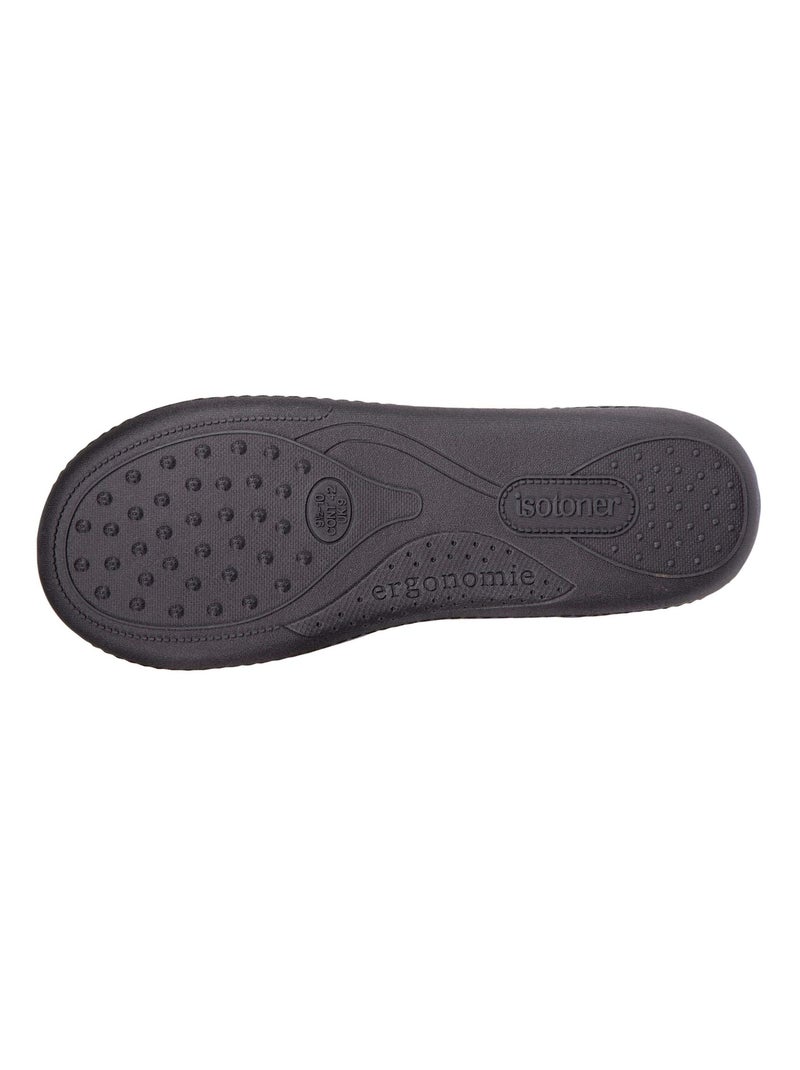 Pantofole mules ultraconfortevole, con soletta in memory uomo Isotoner Grigio blu - Kiabi