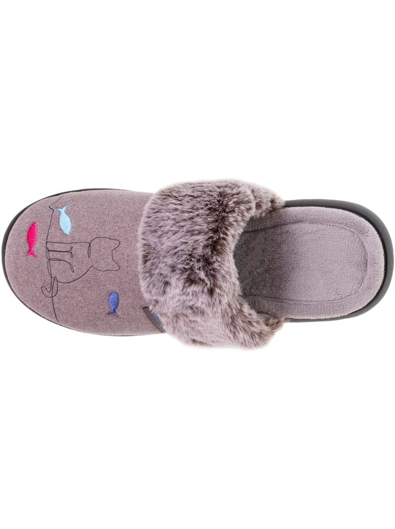 Pantofole mules ultraconfortevole e leggera (tecnologia donna Isotoner Marrone chiaro - Kiabi