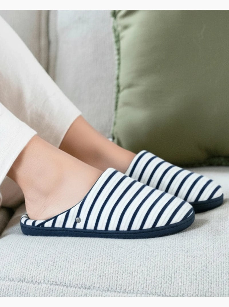 Pantofole mules ultraconfortevole e leggero, schiuma di donna Isotoner Bianco Multicolore Blu - Kiabi