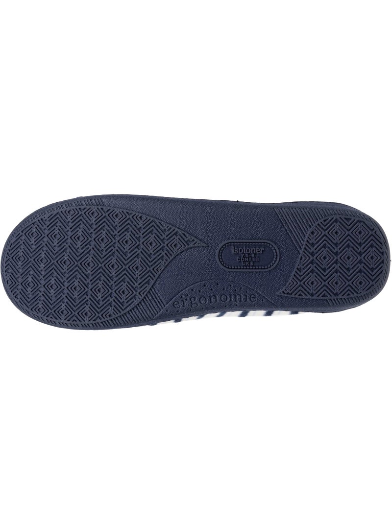 Pantofole mules ultraconfortevole e leggero, schiuma di donna Isotoner Bianco Multicolore Blu - Kiabi