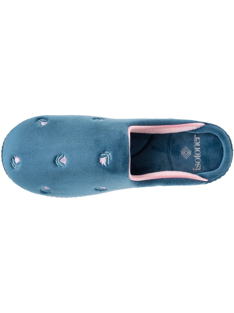 Pantofole mules ultraconfortevole e leggero, schiuma di donna Isotoner Blu pavone - Kiabi