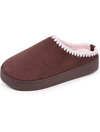 Pantofole mules con zeppa di 3,5 cm, molto confortevole donna Isotoner