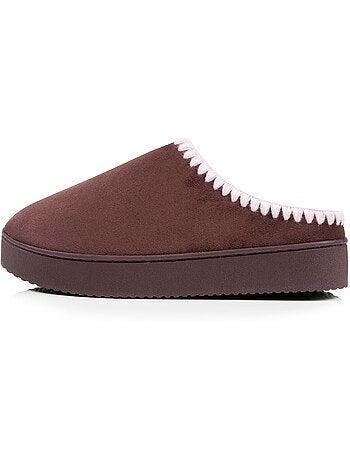 Pantofole mules con zeppa di 3,5 cm, molto confortevole donna Isotoner