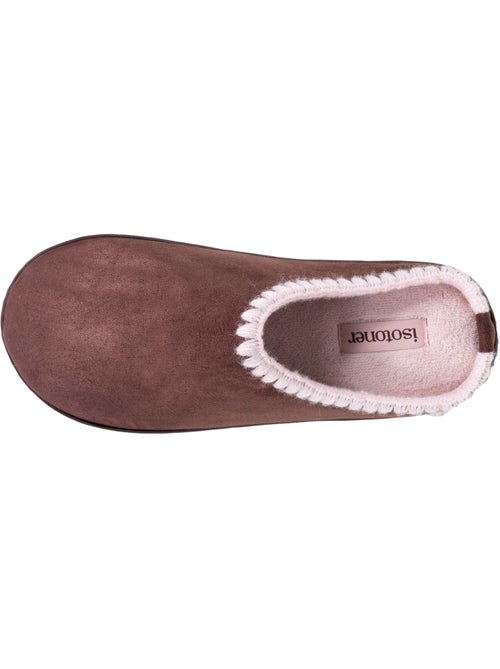 Pantofole mules ultraconfortevole, in pelle scamosciata donna Isotoner - Kiabi