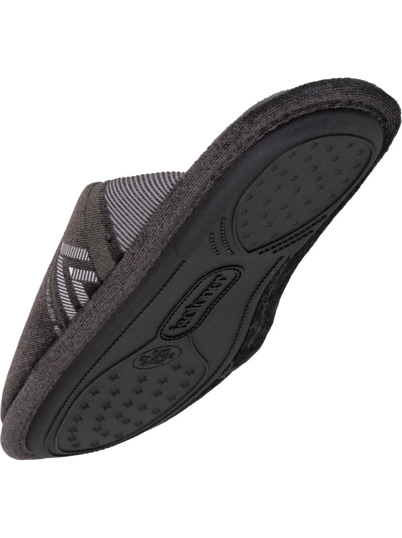 Pantofole mules  uomo Isotoner Grigio melangiato - Kiabi