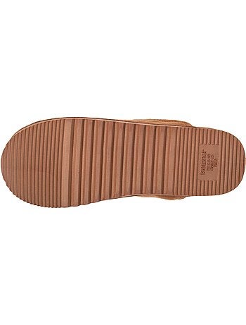 Pantofole mules velluto caldo, suola comoda con uomo Isotoner