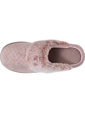 Pantofole mules velluto morbidissimo, tacco di 3,7 cm donna