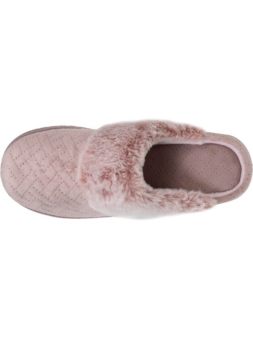 Pantofole mules velluto morbidissimo, tacco di 3,7 cm donna - Kiabi Pantofole mules velluto morbidissimo, tacco di 3,7 cm donna - Kiabi