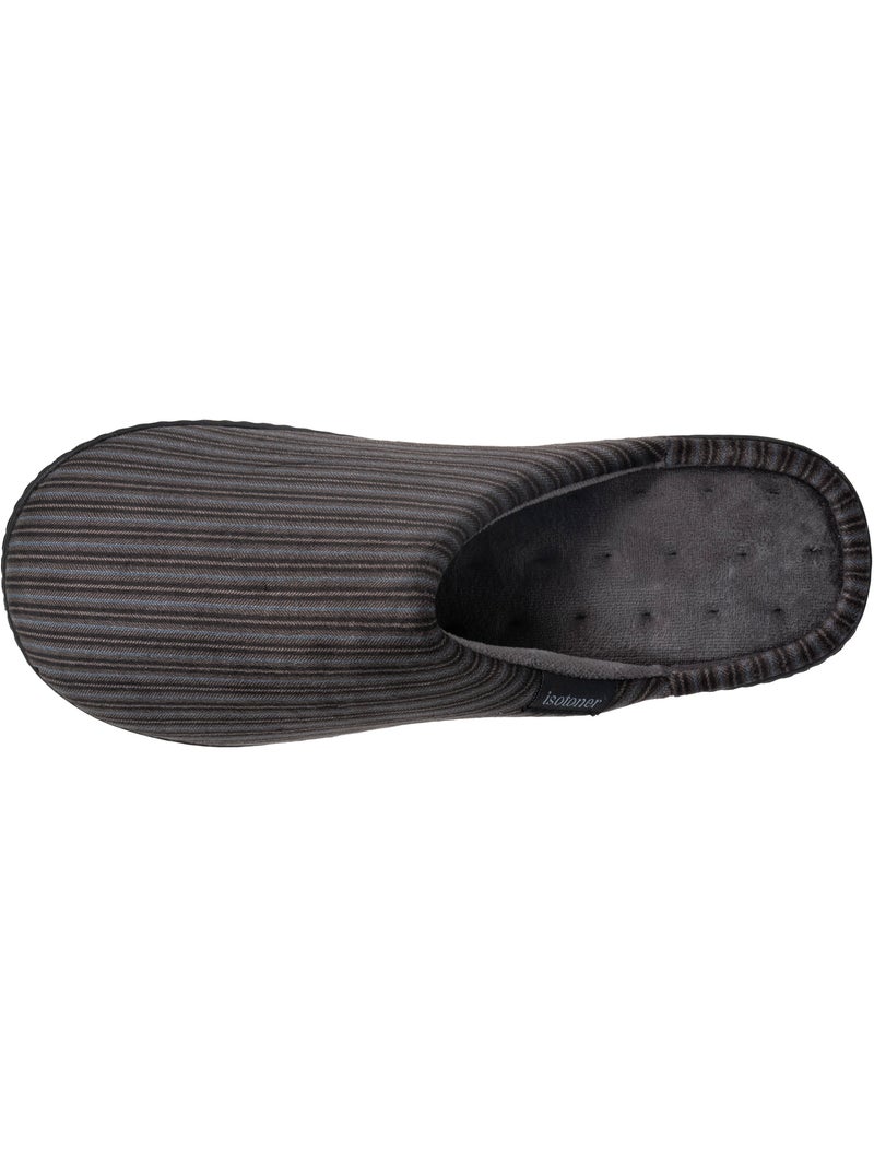 Pantofole mules velluto, suola ergonomica, sostegno uomo Grigio - Kiabi