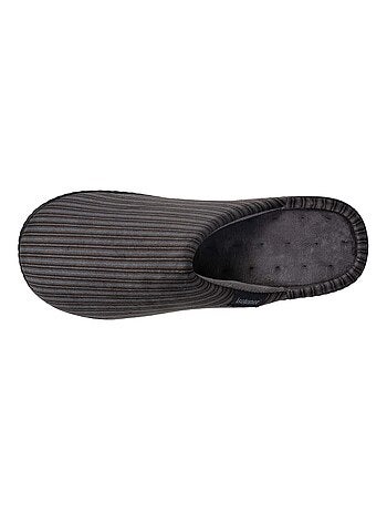 Pantofole mules velluto, suola ergonomica, sostegno uomo Isotoner
