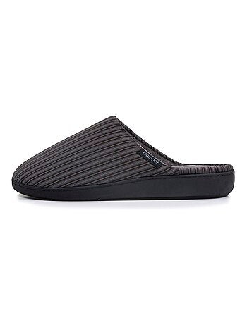 Pantofole mules velluto, suola ergonomica, sostegno uomo Isotoner