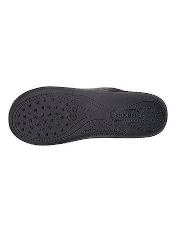 Pantofole mules velluto, suola ergonomica, sostegno uomo Isotoner