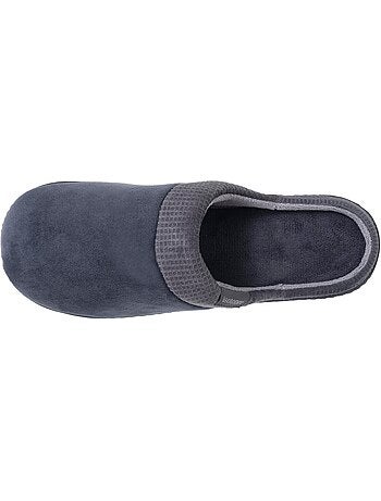 Pantofole mules velluto, suola ergonomica, sostegno uomo isotoner