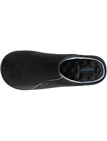 Pantofole mules velluto, suola ergonomica, sostegno uomo isotoner