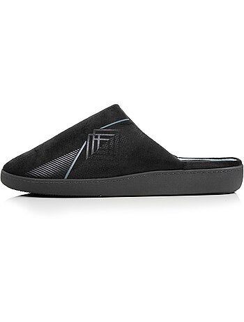 Pantofole mules velluto, suola ergonomica, sostegno uomo isotoner